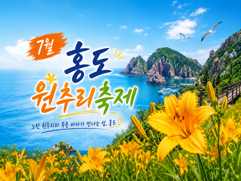 [A-01D] 7월  홍도 원추리축제 무박 여행