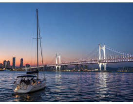 [B-48] 추천코스 광안대교 야경요트투어 불꽃+드론쇼+가덕도 부산1박2일