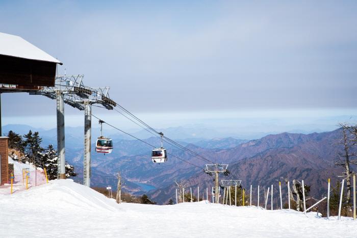 [C-104D] 덕유산 곤도라 설경+무주 무심원카페