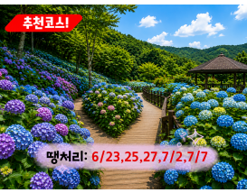 [C-168B] 추천코스 당진 삼선산수목원+당진 아미미술관+서산 부석사 수국여행