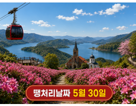 [C-211A] 제천 청풍호반 케이블카+배론성지 봄꽃+비룡담저수지
