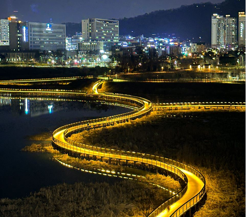 [C-213] 전주 덕진공원 연꽃+전주한옥마을+기지제 수변공원 야경