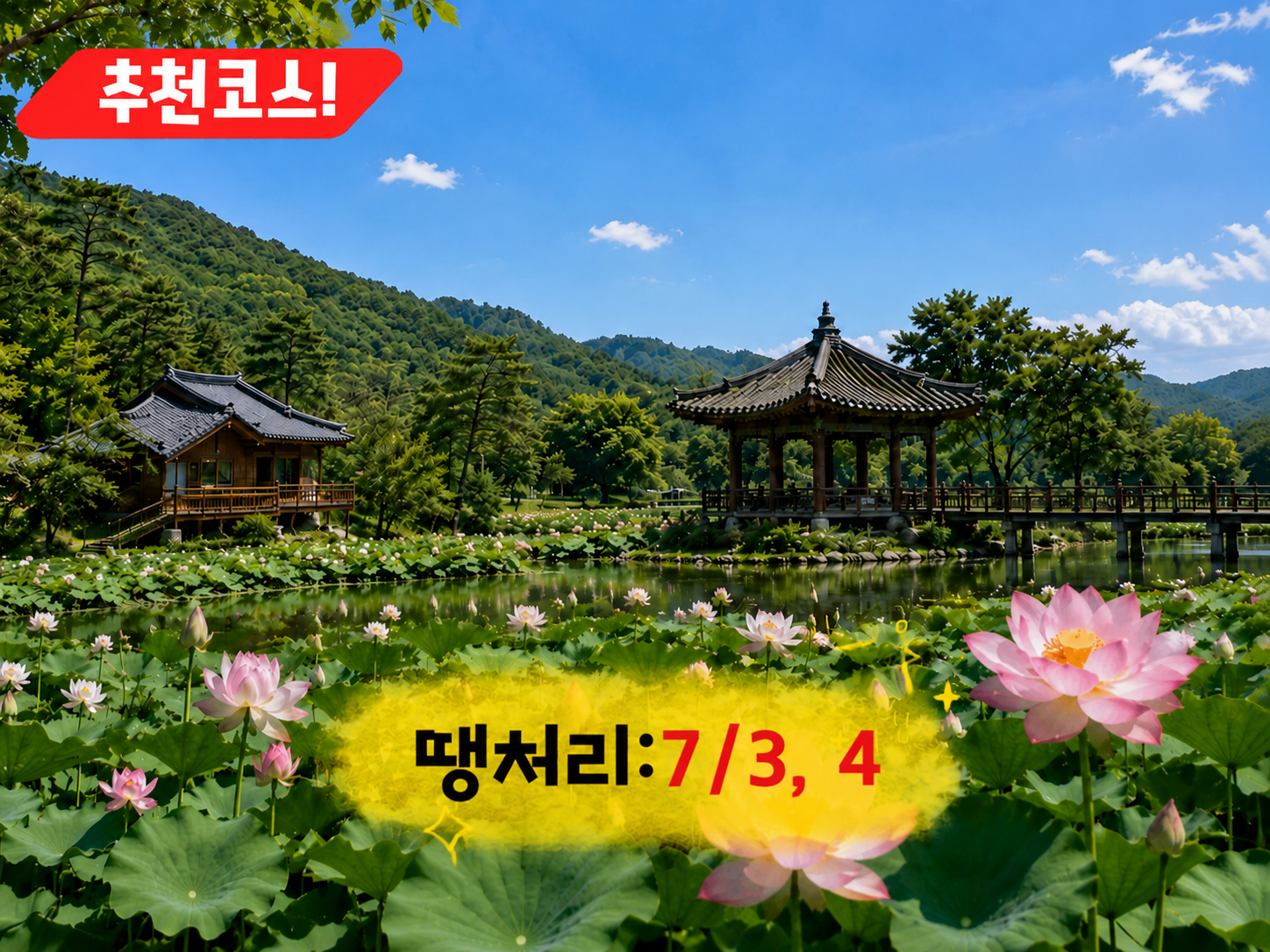 [C-214] 부여 궁남지 연꽃축제+만수산 자연휴양림