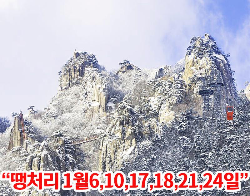 [C-217D] 설경여행 대둔산 케이블카+익산 왕궁포레스트