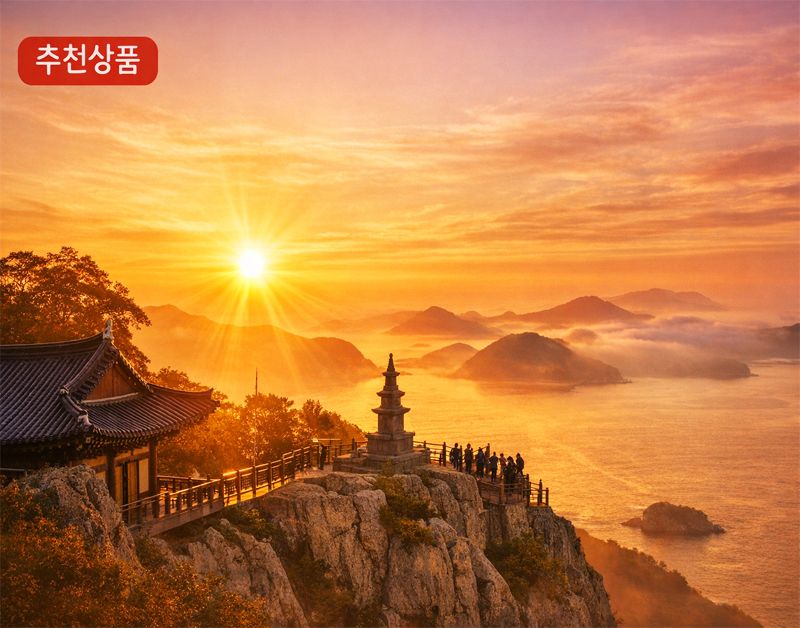 [C-22A] 남해 보리암 일출 무박+물건리 방조어부림+독일마을