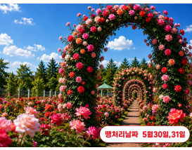[C-63] 곡성세계장미축제(섬진강기차마을)+강천산군립공원+고추장마을