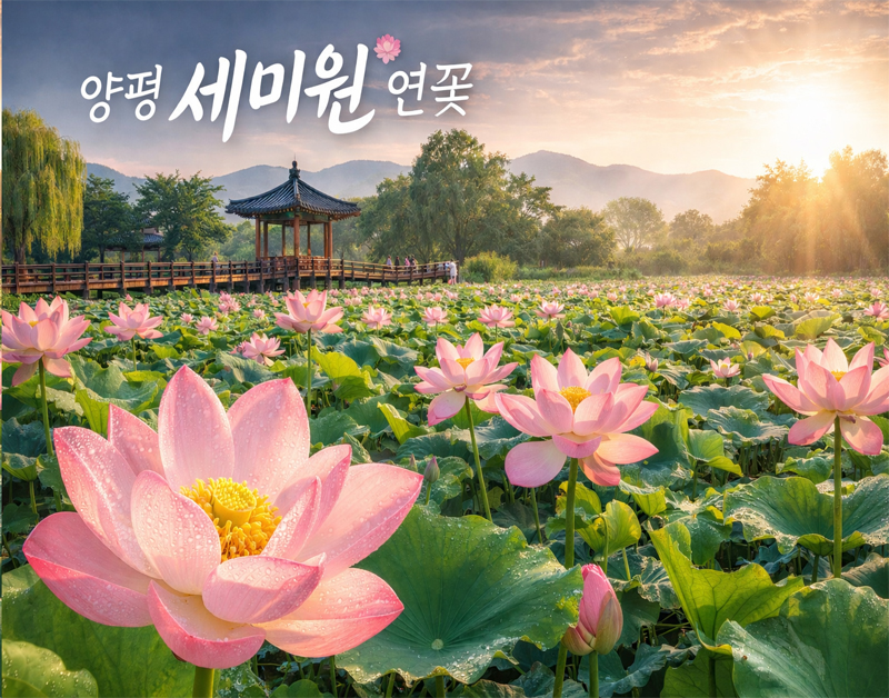 [C-68] 양평 세미원 연꽃정원+남양주 봉선사 연꽃+이천쌀밥정식 특식