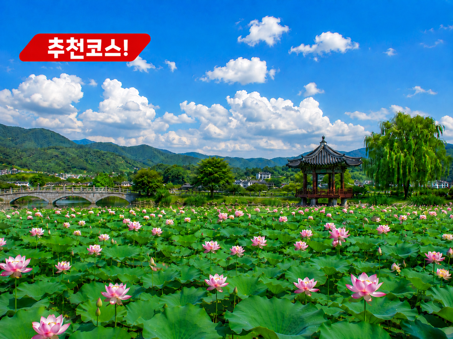 [C-68] 양평 세미원 연꽃정원+남양주 봉선사 연꽃+이천쌀밥정식 특식