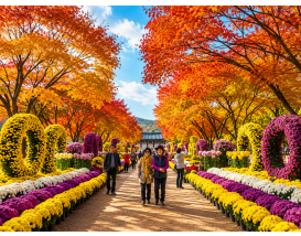[C-93C] 청남대 국화축제&단풍+좌구산 족욕&꽃차&명상구름다리+보강천 미루나무숲