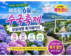 [JPD-66B] 제주도 6월 수국축제 당일여행 특가패키지