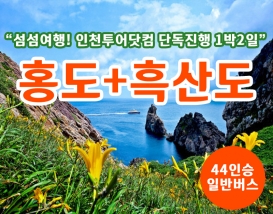[A-01] 인천투어닷컴 단독진행 홍도+흑산도 1박2일 섬여행(20인이상 출발확정)